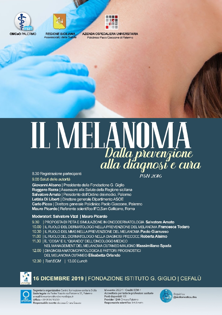 Il Melanoma. Dalla prevenzione alla diagnosi e cura